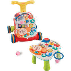 KikkaBoo Play & Grow Τραπεζάκι Δραστηριοτήτων 2 σε 1 Περπατούρα 12m+ Κόκκινη