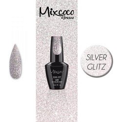 Mixcoco Silver Glitz Ημιμόνιμο Βερνίκι Νυχιών 15ml