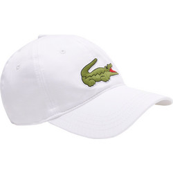 Lacoste Καπέλο Jockey Υφασμάτινο Λευκό RK9871-001