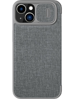 Nillkin Qin Cloth Pro Book Grey (iPhone 14 Plus)