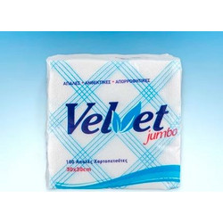 ΧΑΡΤΟΠΕΤΣΕΤΑ VELVET ΚΑΡΩ ΜΠΛΕ 30 X 30εκ. 100 ΦΥΛΛΩΝ - PAPERS GOLD