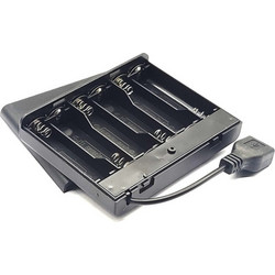 6xAA Battery Holder With Cover With Switch With USB Power Port
