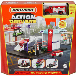 Mattel Matchbox Μικρά Σετ Δράσης Helicopter Rescue GVY83