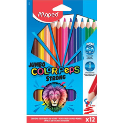 Maped Color'Peps Jumbo Strong Ξυλομπογιές Σετ 12τμχ