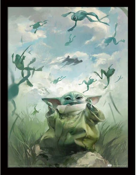 Star Wars: The Book Of Boba Fett (Grogu) Wooden Framed Print (30x40) - FP13699P