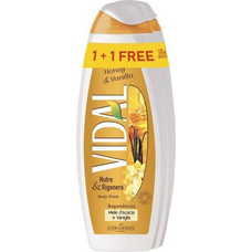 Vidal Honey & Vanilla Αφρόλουτρο σε Gel 2x750ml