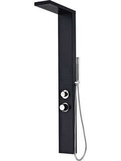BORMANN ELITE BTW5060 - BORMANN Elite BTW5060 Στήλη Υδρομασάζ Layla Σταθερή Με Διανομέα 3 Λειτουργιών Black (060598)