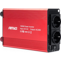 AMIO INVERTER 12230V 1000W2000W 3x230V socket PI05 ΑMiO - 1 TEM. 03283/AM