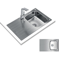 Teka Universe T-XP 1B 1D Ένθετος Νεροχύτης Inox Αντιστρεφόμενος Σατινέ 45cm