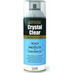 Rust-Oleum Crystal Clear Σπρέι Βερνίκι Satin 400ml