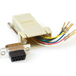 ACT Mountable Heavy Duty Adapter RJ-45 Female to 09 pole D-Sub Female TD09F8