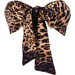 Rock Club Bikini Top Strapless Animal Print Καφέ BP-2210