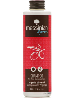 Messinian Spa Ρόδι & Σταφύλι Φυτικό Σαμπουάν για Προστασία Χρώματος για Βαμμένα Ξηρά & Ταλαιπωρημένα Μαλλιά 300ml