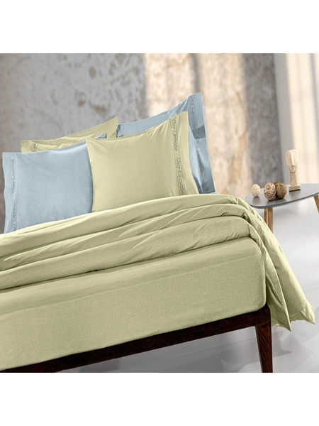 Guy Laroche Σεντόνι Μονό Βαμβακερό 170x270 Color Plus Olive