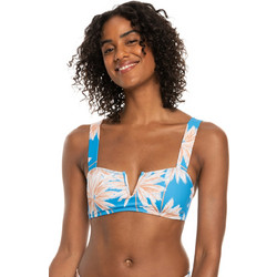 Roxy Love The Coco Bikini Top Μπουστάκι Floral Μπλε ERJX304736