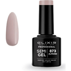 Elixir Semigel 873 Almond Ημιμόνιμο Βερνίκι Νυχιών 8ml