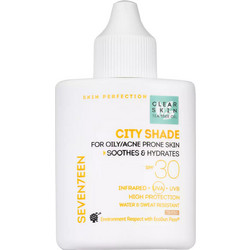 Seventeen Clear Skin City Shade Αντηλιακή Κρέμα Προσώπου Αντιγηραντική με Χρώμα SPF30 35ml