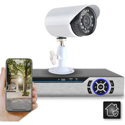 Δικτυακό CLOUD καταγραφικό DVR 4 CH με 1 ενσύρματη αδιάβροχη κάμερα νυχτερινής λήψης 2MP