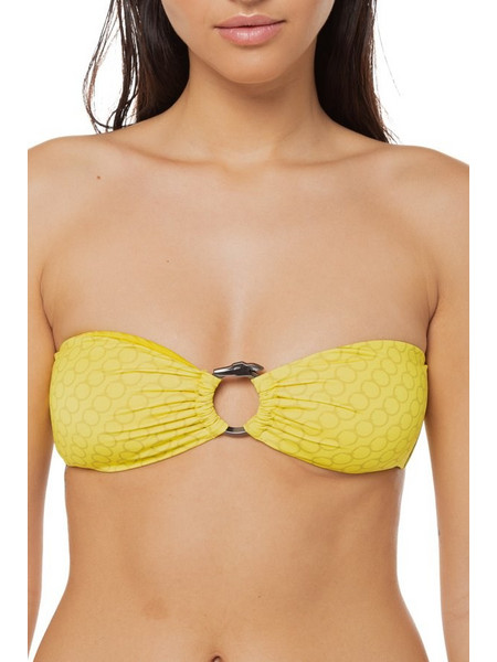Trussardi Bikini Top Strapless Κίτρινο TRU1WTP12