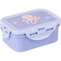 Saro Sea Friends Πλαστικό Παιδικό Δοχείο Φαγητού Λιλά 350ml