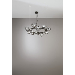 LUCE Κρεμαστό Φωτιστικό Οροφής G9 Μαύρο 8031414891986