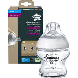 Tommee Tippee Close To Nature Σετ Πλαστικά Μπιμπερό με Θηλή Σιλικόνης κατά των Κολικών 0-6m White 2x150ml