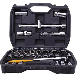 DELI σετ καστάνια με καρυδάκια DL1032, με θήκη, 1/2" Cr-V, 32τμχ
