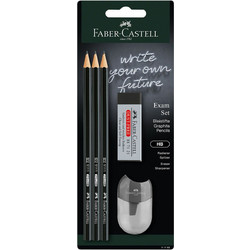 Μολύβια 1111 HB 3τεμ. & Γόμα Dust Free & Ξύστρα Apple