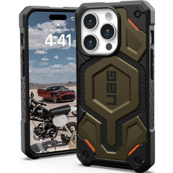 UAG Monarch Pro Series MagSafe Back Cover Kevlar Element Green (iPhone 15 Pro)