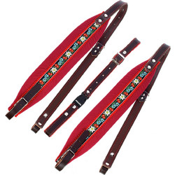 Musicland AS-70 Pro Accordion Straps - Flower Red