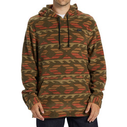 Billabong Furnace Ανδρικό Φούτερ Fleece με Κουκούλα με Τσέπες Καφέ ABYFT00402-DBR