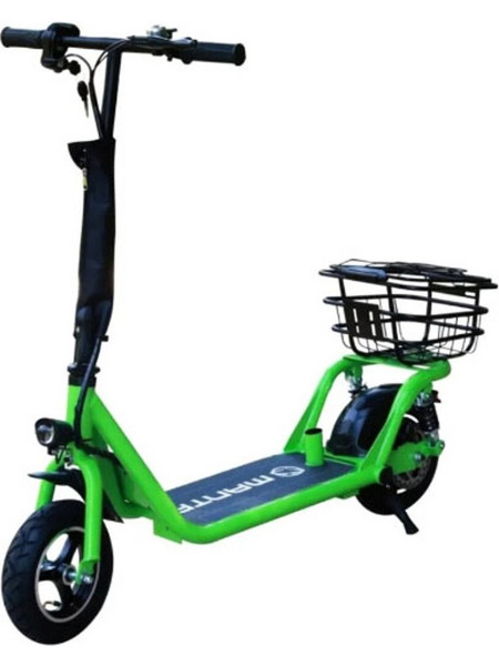 Manta E-Scooter Flinston 10 Ηλεκτρικό Πατίνι 25km/h Max Ταχύτητα και 30km Αυτονομία Μαύρο Πράσινο