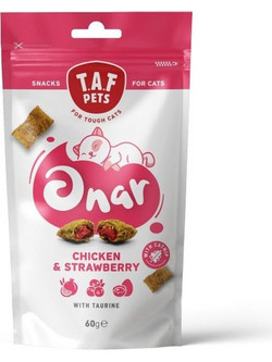 Taf Pets Onar Cat Snack Chicken & Strawberry 60gr