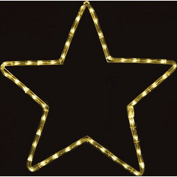 Σχέδιο STAR με 36 λαμπάκια LED & 1m φωτοσωλήνα σε θερμό λευκό χρώμα φωτός IP20