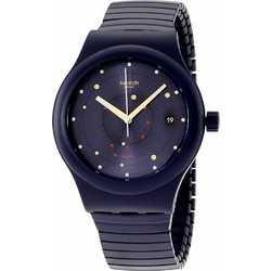 Swatch Ανδρικό Ρολόι Αυτόματο με Μπλε Μεταλλικό Μπρασελέ SUTN403