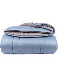 Mc Decor Πάπλωμα Μονό 160x240 Max Comfort Ραφ Μπλε Γκρι