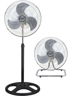 Crystal Home Air Metal Dual Ανεμιστήρας Δαπέδου Ορθοστάτης 80W