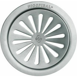 Σχάρα Δαπέδου Στρογγυλή Ιnox Βαρέως Τύπου Φ100 Viospiral 15-1405