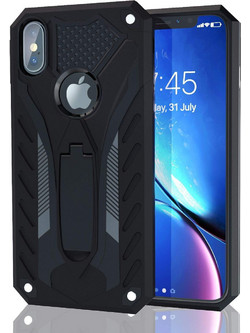 Θήκη iPhone XS Max Defender Phantom Case Stand -Μαύρο