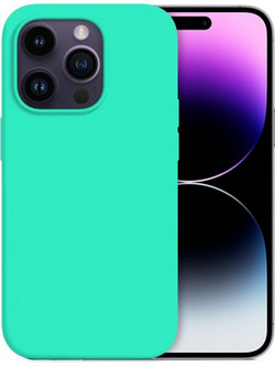 Θήκη Σιλικόνης Slim Fit Για iPhone 14 Pro -Τιρκουάζ