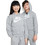Nike Sportswear Club Παιδική Ζακέτα Φούτερ με Κουκούλα και Φερμουάρ Γκρι FD2990-063