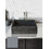Sanitec Castello 202 Επικαθήμενος Νιπτήρας Μπάνιου 52x39x13cm Γκρι 152-202CEMENT