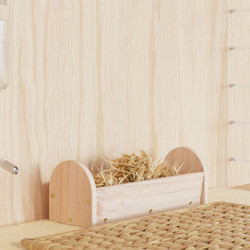 vidaXL Ταΐστρα Κουνελιών 28 x 10 x 10 εκ. από Μασίφ Ξύλο Ελάτης 172422