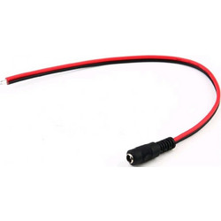 Καλώδιο Τροφοδοσίας 9mm x 187mm με Θηλυκό Βύσμα για LED Ταινίες 12V - 24V Avide
