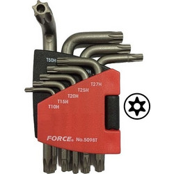 Σετ Allen Torx με Τρύπα Force 9τμχ 5098T