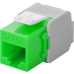 GOOBAY Keystone module RJ45 CAT 6A 90687 UTP σε πράσινο χρώμα - 90687