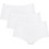 Sloggi Βαμβακερά Ψηλόμεσα Γυναικεία Slip Λευκά 3Pack 10167191-0003