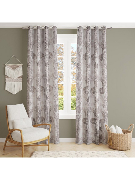 Kipper Κουρτίνα με Τρουκς 140x260 Cocoon Beige