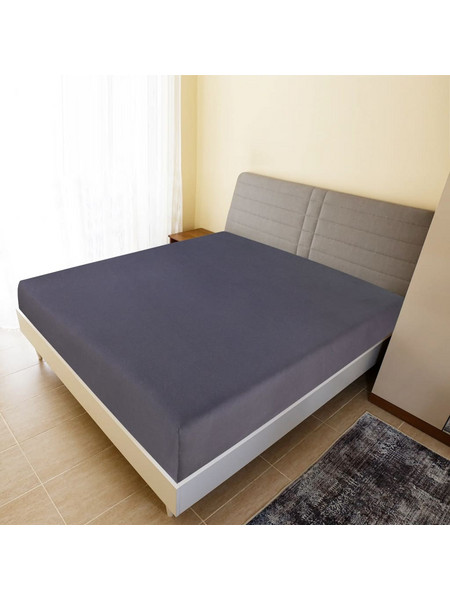 vidaXL Σετ Σεντόνια King Size με Λάστιχο 180x200 136199