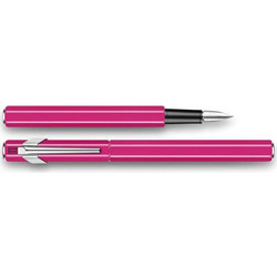 Caran D' Ache Πένα 849 Plume Classic Metal Purple Fluo Fountain Pen